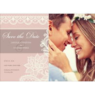 Lace C - 1 Sided Save the Date