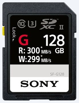 SONY - SONY SF-G128 SDXC 128GB UHS-II SDカード Sony SF-G Series UHS-II SD Memory Card - 128GB - Cardinal Camera
