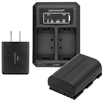 ProMaster Battery and Charger Kit for Canon LP-E6NH #3396 - Mike's