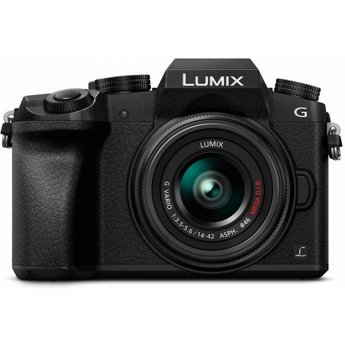 Panasonic LUMIX G7 Compact System Camera with 14-42mm F3.5-5.6 II ASPH Lens