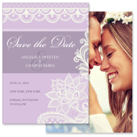 Lace A - 2 Sided Save the Date