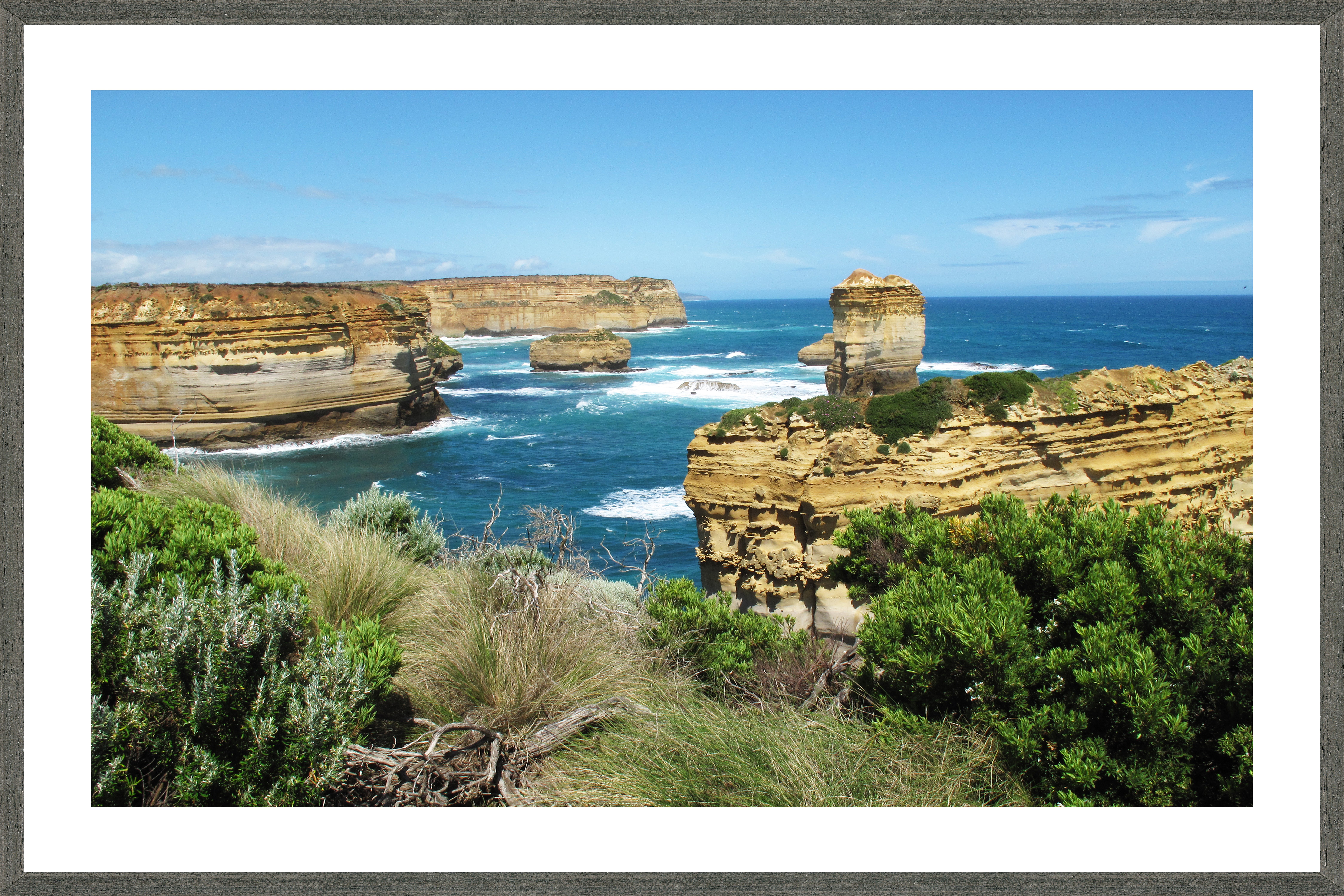 34x24 Custom Charcoal Frame with matt and 20x30 print