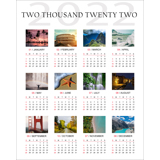 8 x 10 Poster Calendar with 12 images