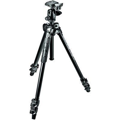 Manfrotto 290 XTRA Kit, 3 Section Aluminum Tripod with Ball Head 