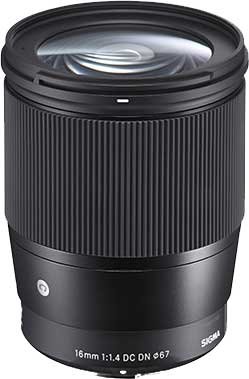 Sigma 16mm F1.4 DC DN Contemporary Lens for Sony E - George's Camera