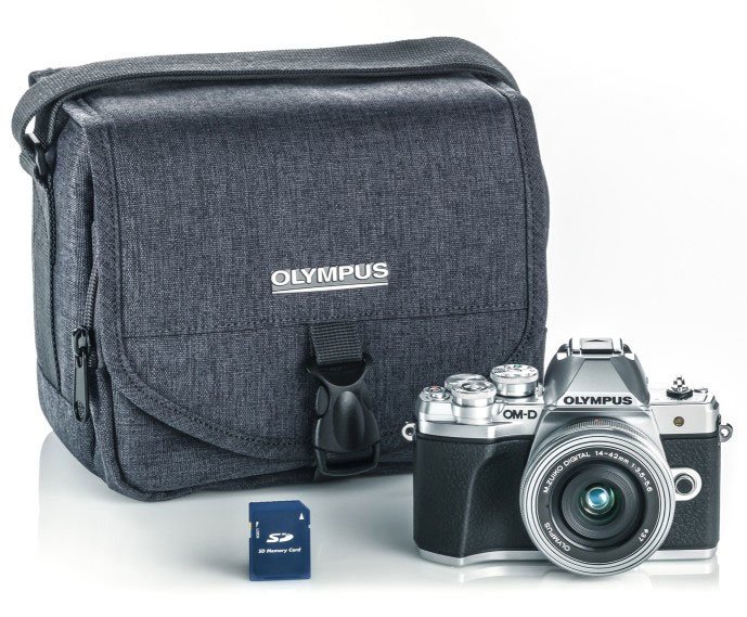 Olympus E M10 Mark Iii Om D System Camera With 14 42mm Ez Lens Case And Sd Card Pitman Photo Supply