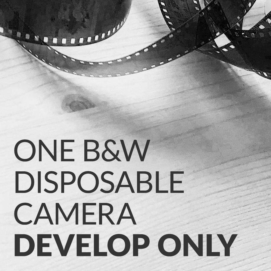 Mail-In or Prepay Service B&W Disposable Camera Develop Only