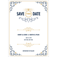  Modern - 1 Sided Save the Date 