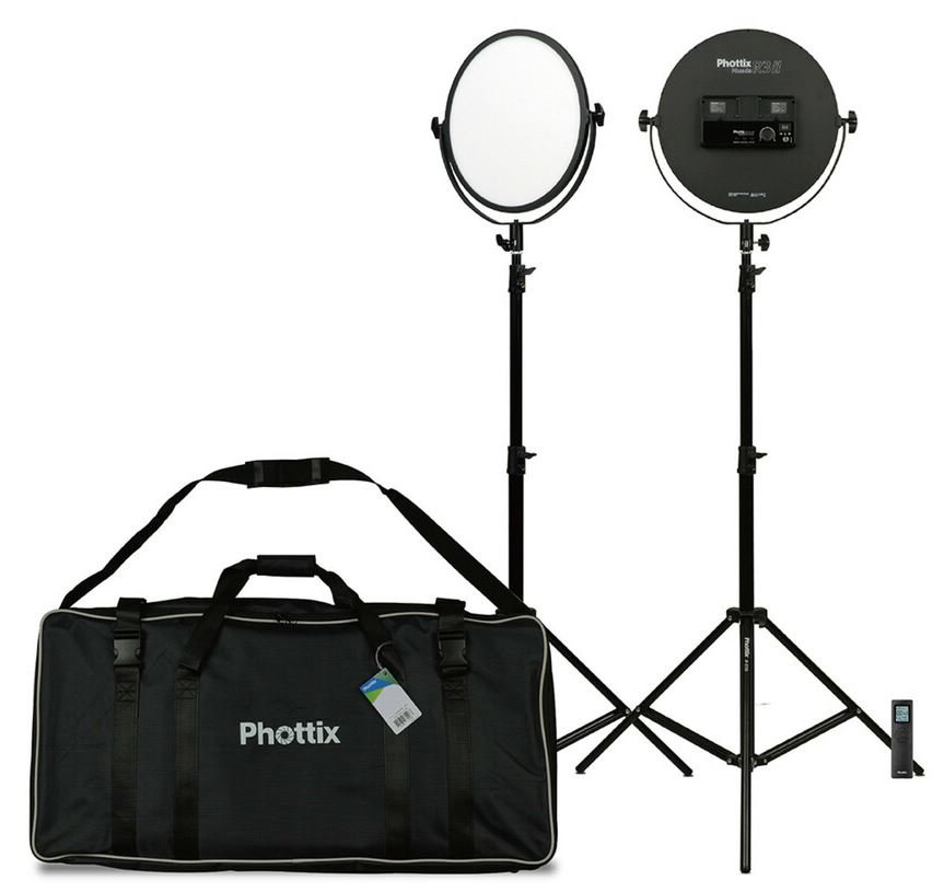 Phottix Nuada R3 II LED Light Twin Kit Set - The Photo Center 