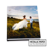 11x14 Flush Mount Hardcover Photo Book / Metallic Paper (22-30 Pages)