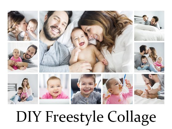 11x14 Horizontal Freestyle Collage Horn Photo