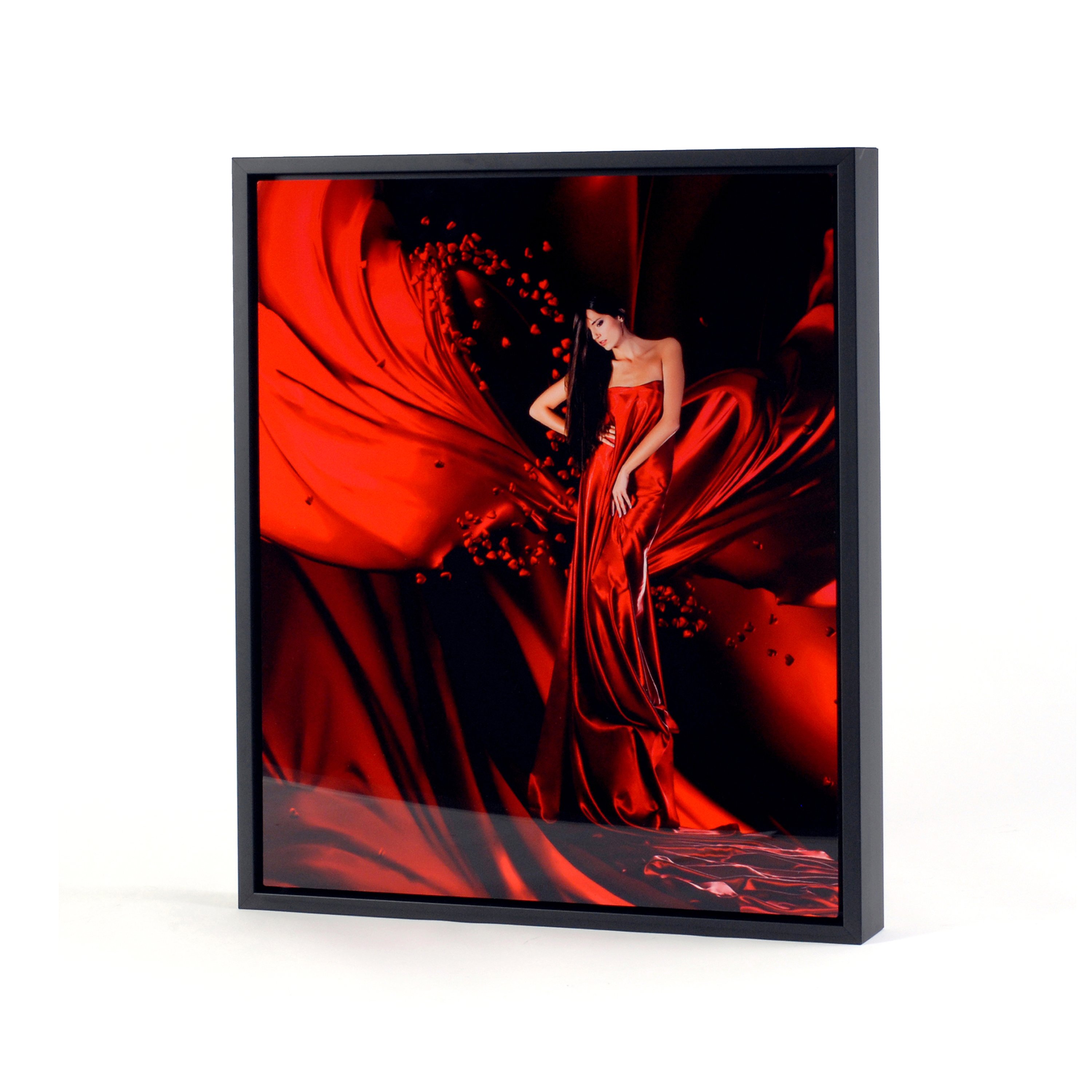 16x20 Vertical Black Frame Metal Panel Tallahassee Photo & Frame