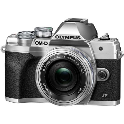 Olympus OM-D E-M10 Mark IV System Camera with M. Zuiko ED 14-42mm F3.5-5.6  EZ Lens