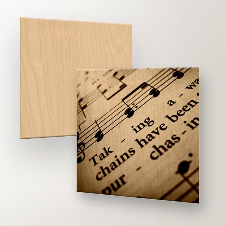 8x8 Maple Wood Print (Square)