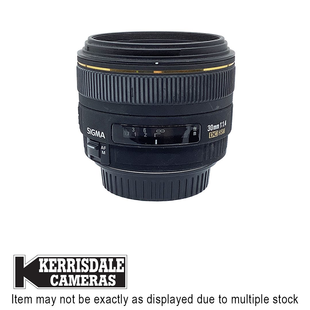 Sigma-Used 30mm F1.4 EX DC HSM – Good Condition - Canon EFS Mount – Used # 587.156A3014