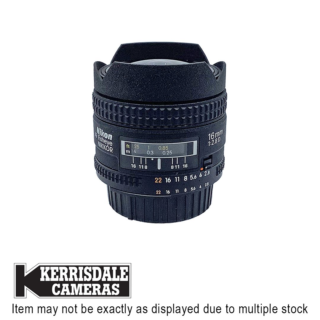 Nikon-Used 16mm F2.8 Fisheye AFD – Good Condition - Nikon FX Mount – Used # 587.25A16