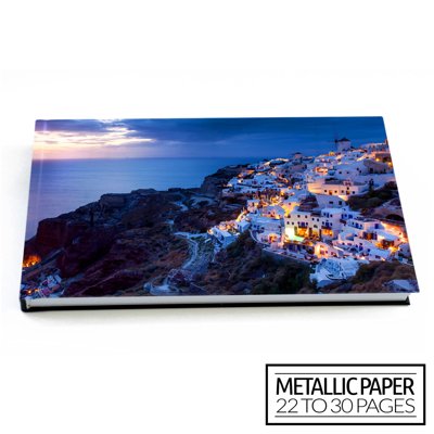 11x14 Flush Mount Black Leather Cover Photo Book / Metallic Paper - The  Camera Company