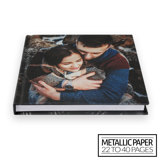 8x8 Layflat Hardcover Photo Book / Metallic Paper (22-40 Pages)
