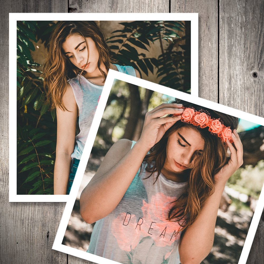 Large Retro Square Prints - Set of 20