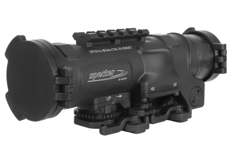 ELCAN SpecterDR 1x/4x 5.56 BDC Black Scope w/Flip Covers, ARD