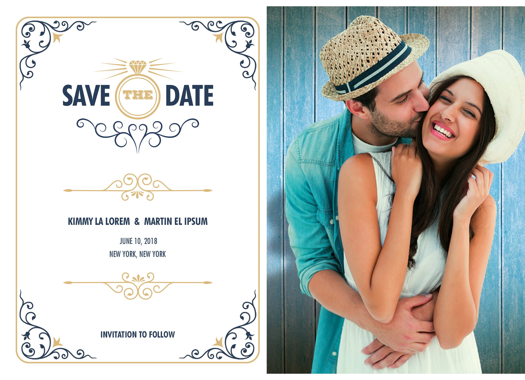  Modern - 1 Sided Save the Date