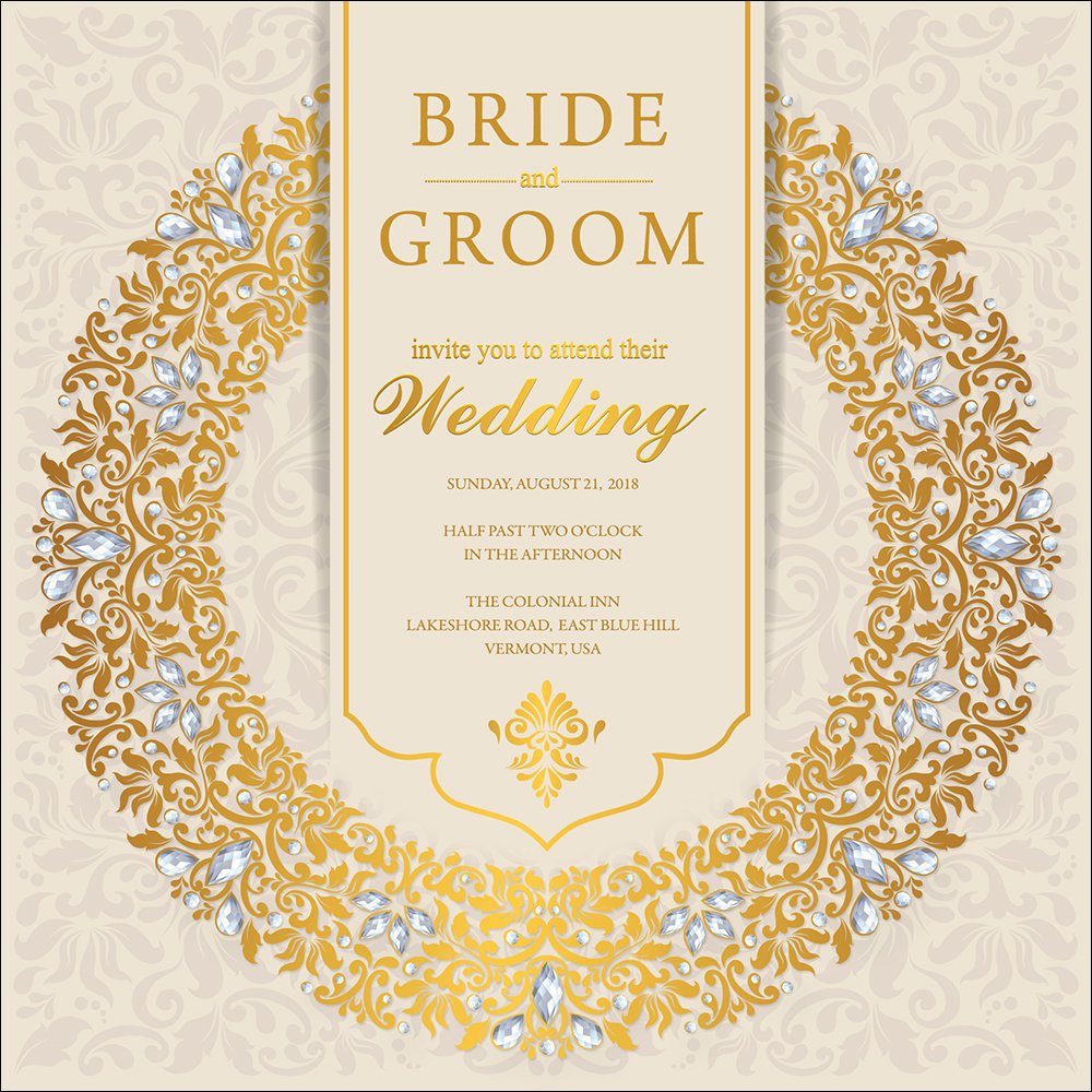 Luxury - 1 Sided Invitation