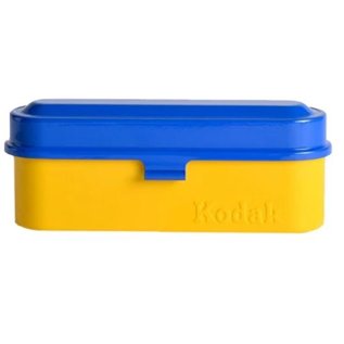 Kodak Steel 135 Film Case (Blue Lid-Yellow Body)