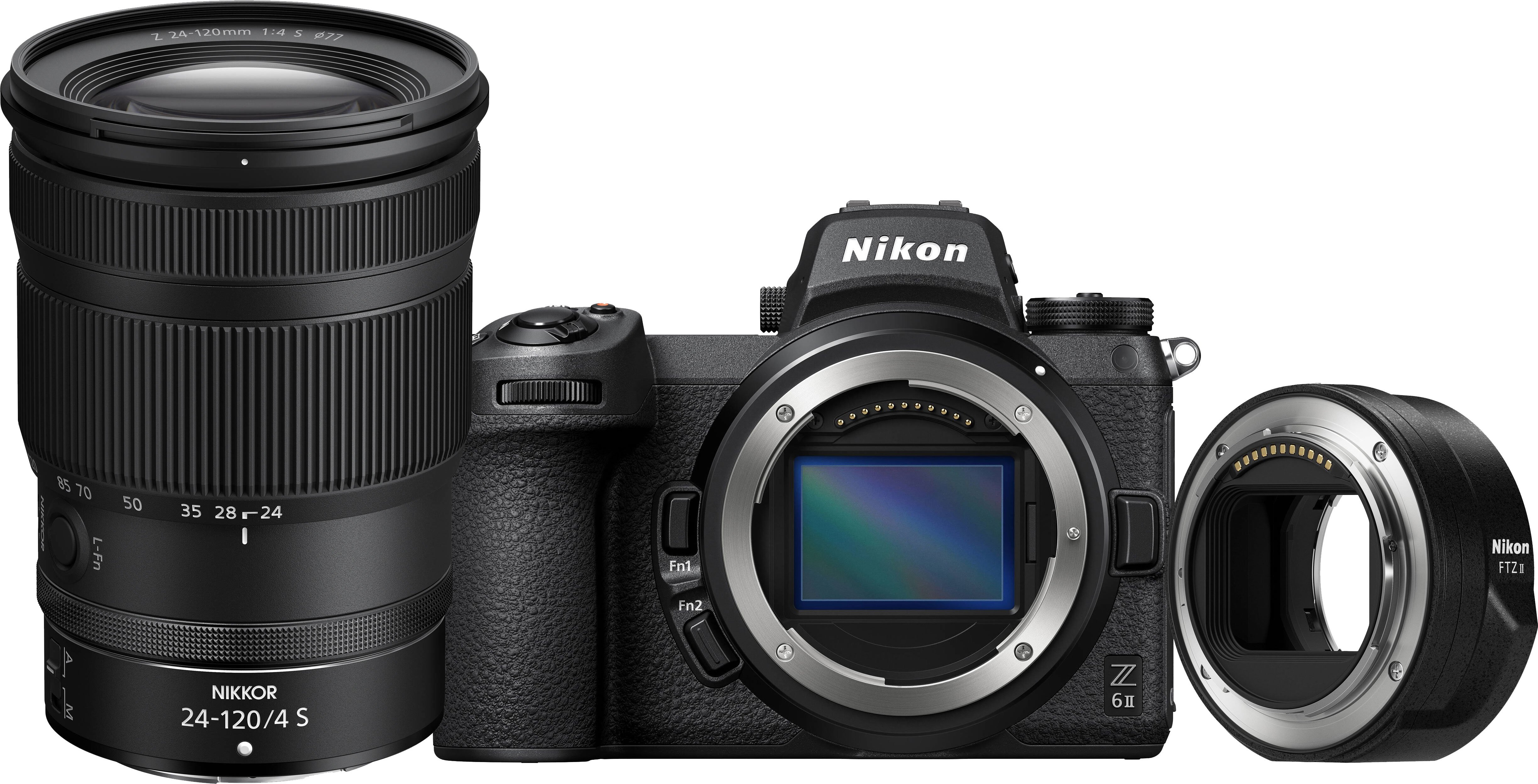 Nikon Z 6II Interchangeable Lens Mirrorless Camera with 24-120mm S  Lens and FTZ II Mount Adapter