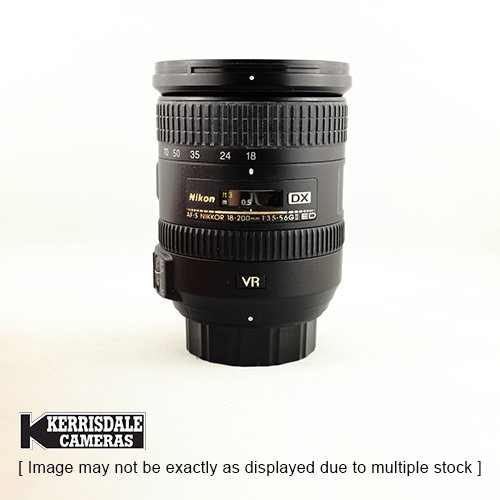 Nikon-Used 18-200mm f3.5-5.6 AFS VR II Lens – DX Format – Used # 587.25A18200V2