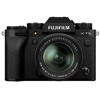 Fujifilm Xt5 Mirrorless Camera Body And Silver Xf 18 To 55mm F2.8