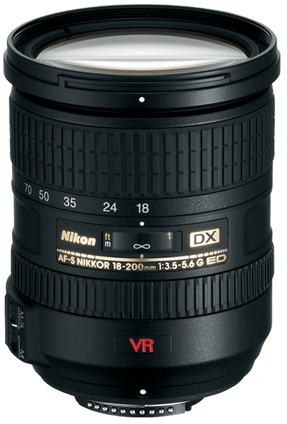 Nikon AF-S 18-200mm DX VR II Zoom-NIKKOR f3.5-5.6G IF-ED