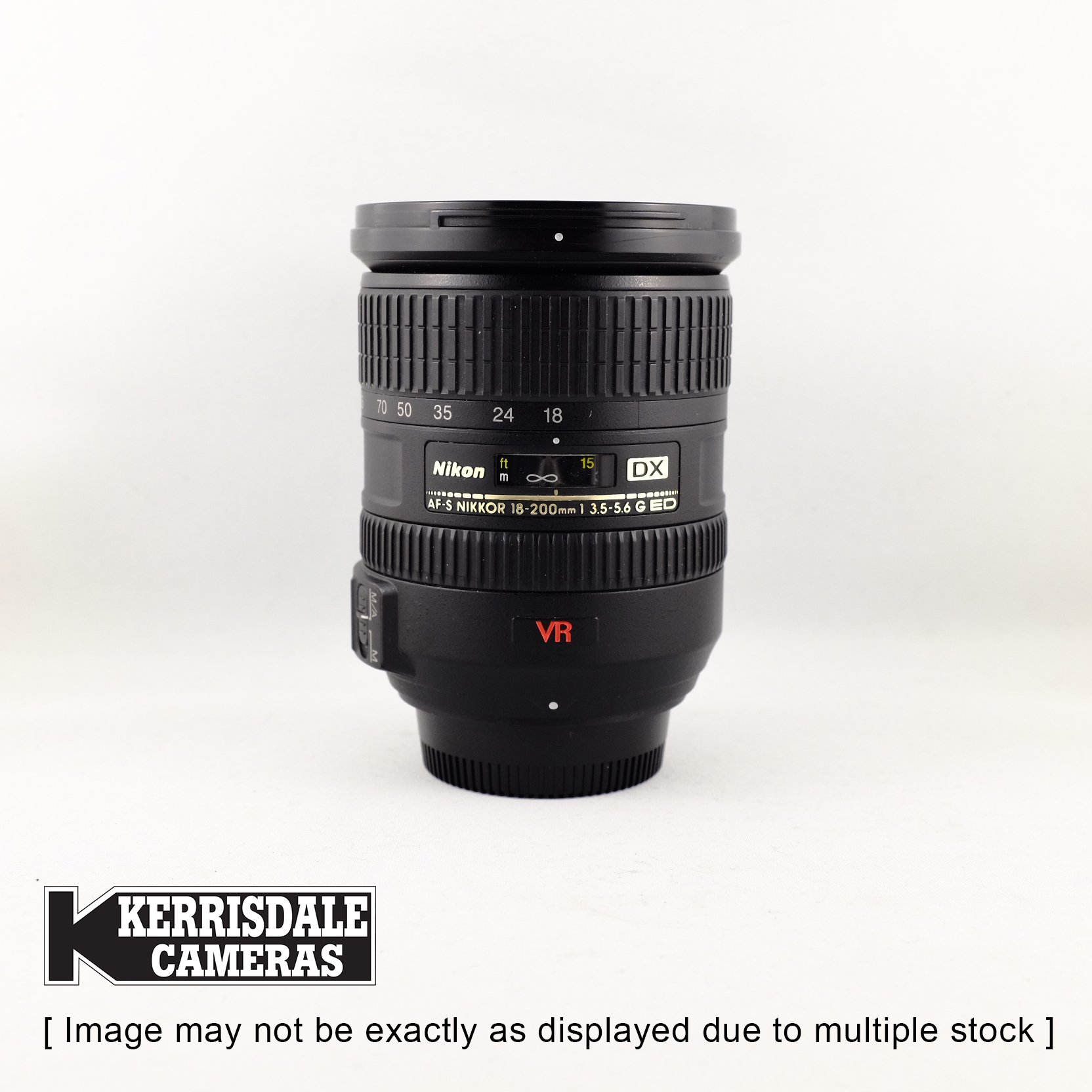 Nikon-Used 18-200mm f3.5-5.6 AFS VR Lens – DX Format – Used # 587.25A18200