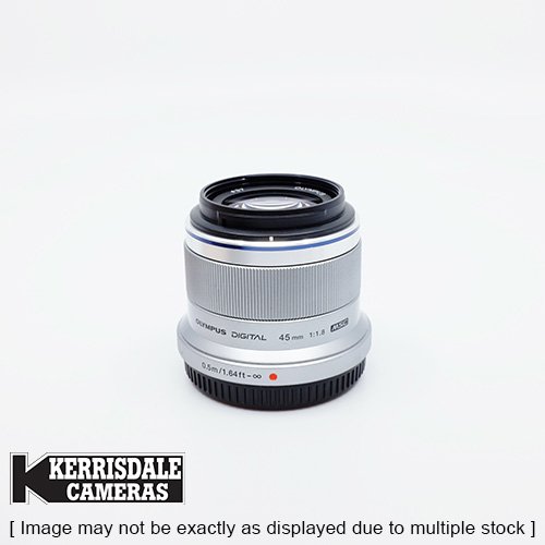 Olympus-Used 45mm f1.8 (Silver) – Micro 4/3 Mount – Used # 587.166A45S