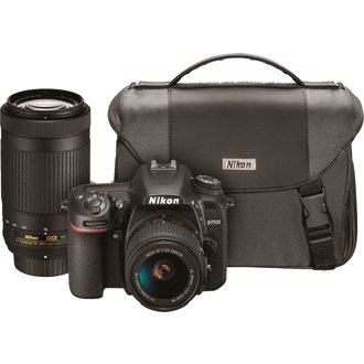Nikon D7500 Dslr Camera With Af P Dx 18 55mm Vr Af P Dx 70 300mm Vr Lenses And Camera Bag Schiller S