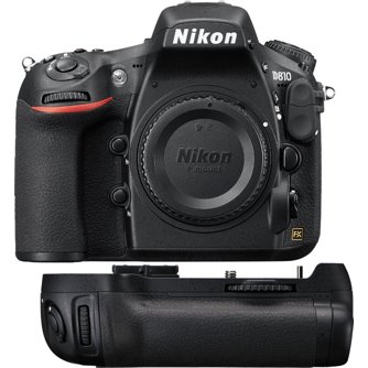 Nikon D810E DSLR Camera - Body Only with MB-D12 Multi Power Battery Pack -  Black USED