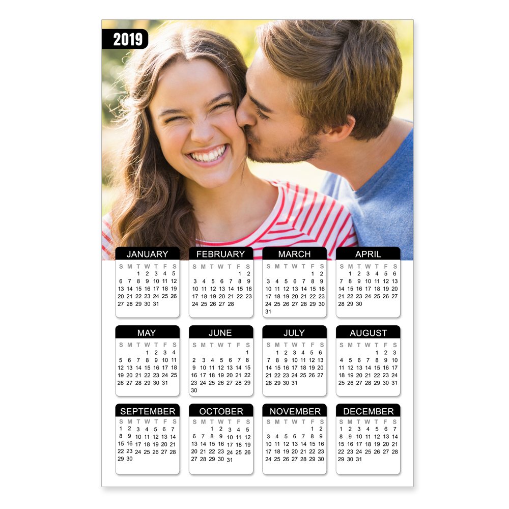 8 x 12 Poster Calendar with 1 image
