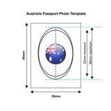 Australian Passport Photo Template