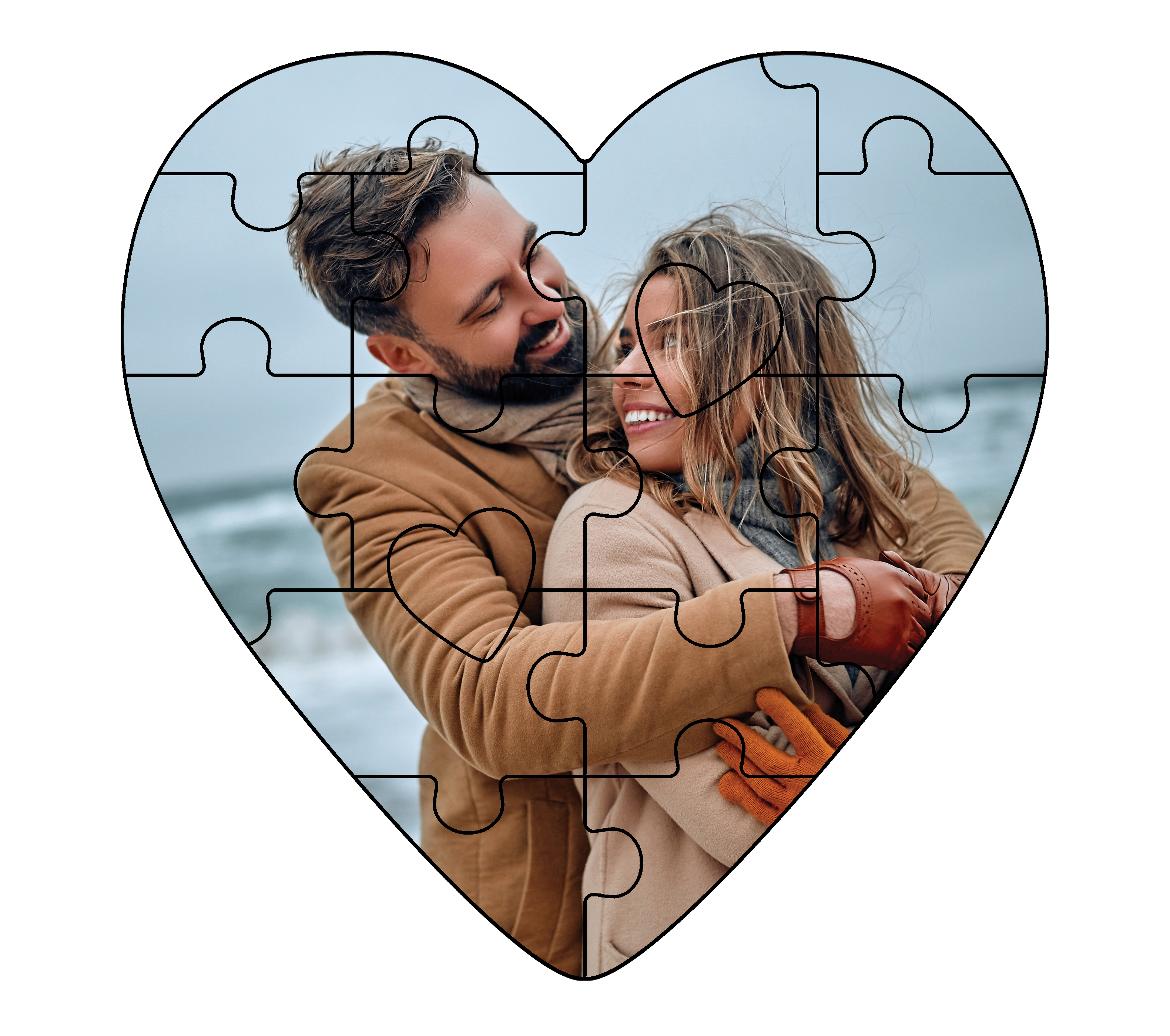 Annex Photo & Digital Imaging Heart-Shaped Hardboard Jigsaw Puzzle