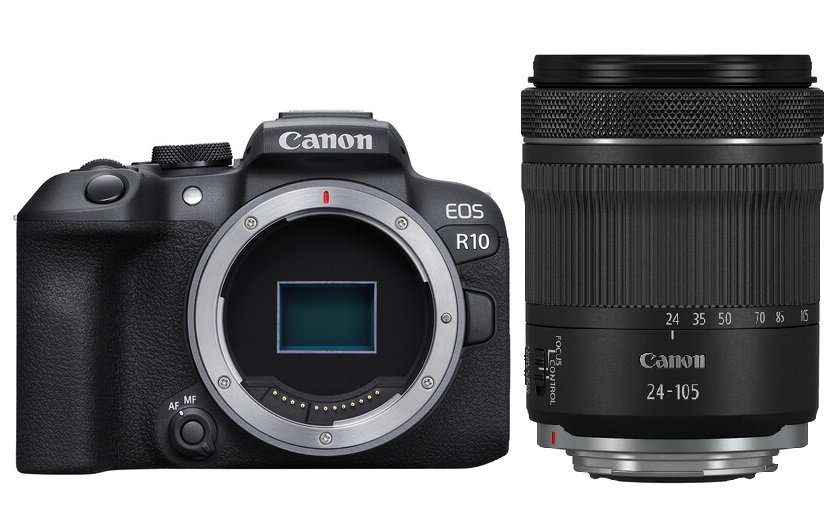 Canon EOS R10 Mirrorless Camera with RF 24–105mm F4-7.1 IS STM Lens