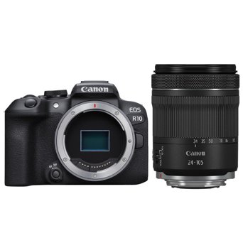 Canon EOS R10 Mirrorless Camera with RF 24–105mm F4-7.1 IS STM