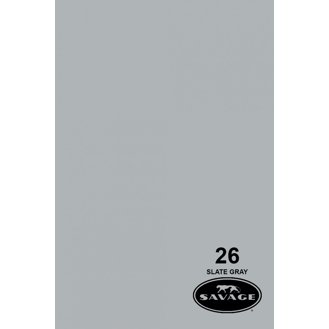 Savage Widetone Seamless Background Paper #26 Slate Gray, 107" x 36' 