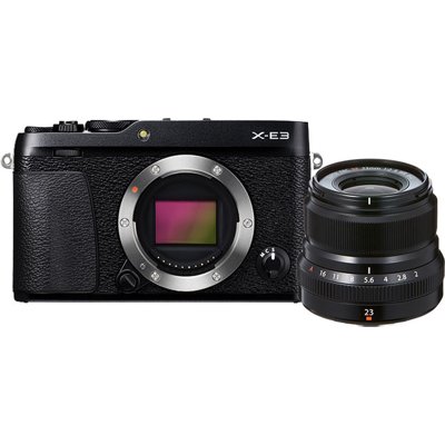 Fujifilm X-E3 Mirrorless System Camera with XF 23mm F2 Lens
