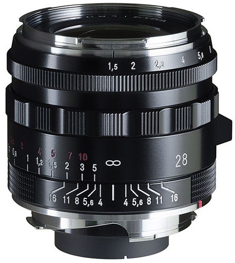 Voigtlander 28mm F1.5 Nokton Aspherical Type II - VM Mount - Black