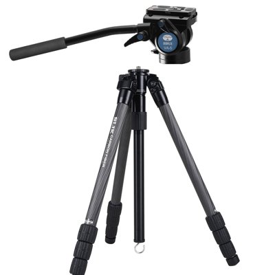 Slik Pro CF-734 Carbon Fiber + Sirui Ultra Compact Video - Camera Land NY