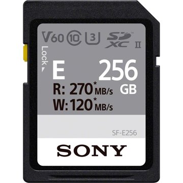 Sony Carte mémoire SF-E Series UHS-II SDXC - 256 Go - Royal Photo