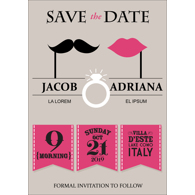  Retro - 1 Sided Save the Date