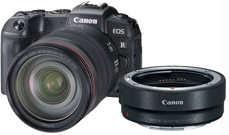 Canon Eos Rp Mirrorless Camera With Rf 24 105mm F4l Is Usm Lens And Adapter Ef Eos R Mike S Camera