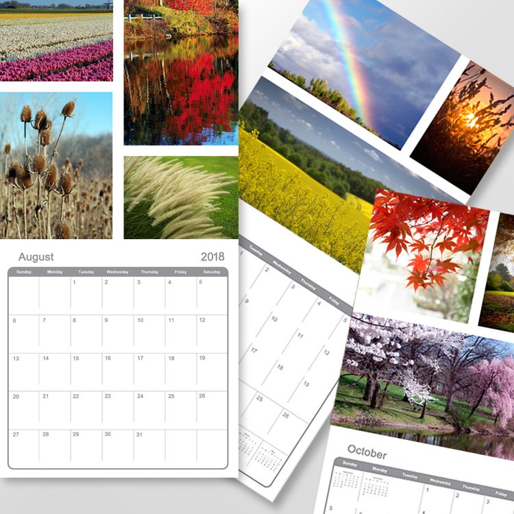 12x12 Calendar 26 pages - 12 Months 