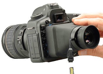 Hoodman Hoodloupe Professional SLR LCD Screen Loupe 3.2" collapsible 