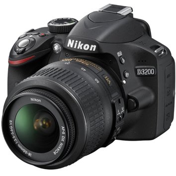 Nikon Appareil Photo Reflex Numérique - DSLR D3200 avec Objectif 18-55mm VR  - Noir